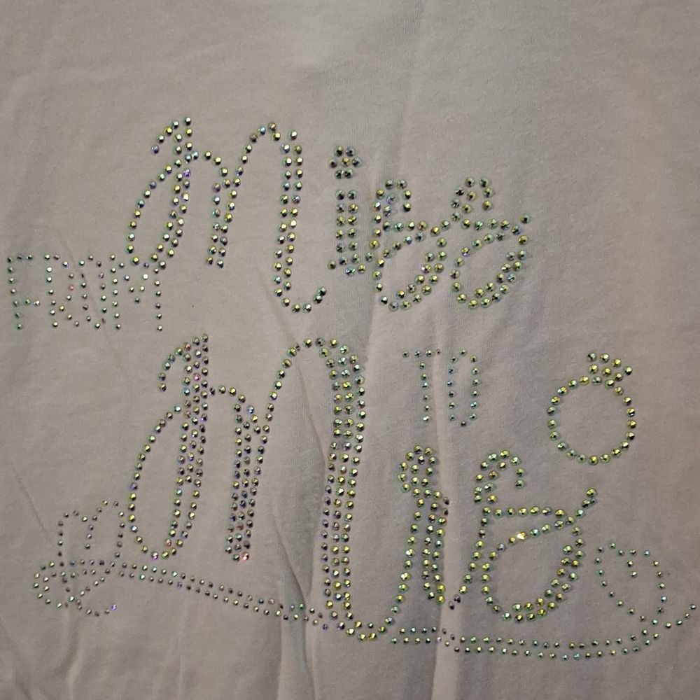 NNWT From Miss to Mrs Rhinestone Wedding Tee